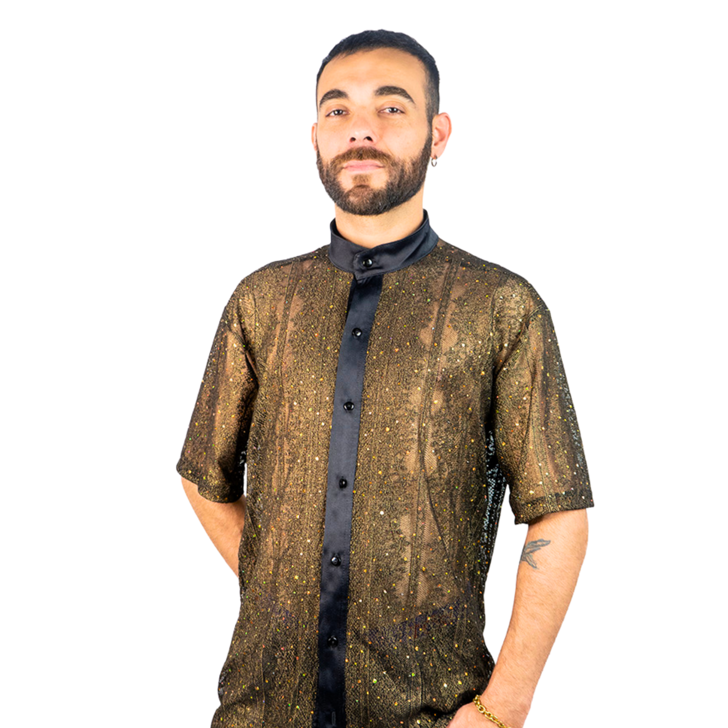 Camisa Glitter Noir